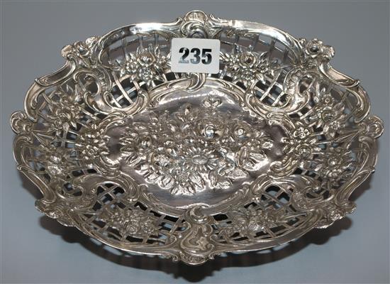 Italian silver pierced bowl